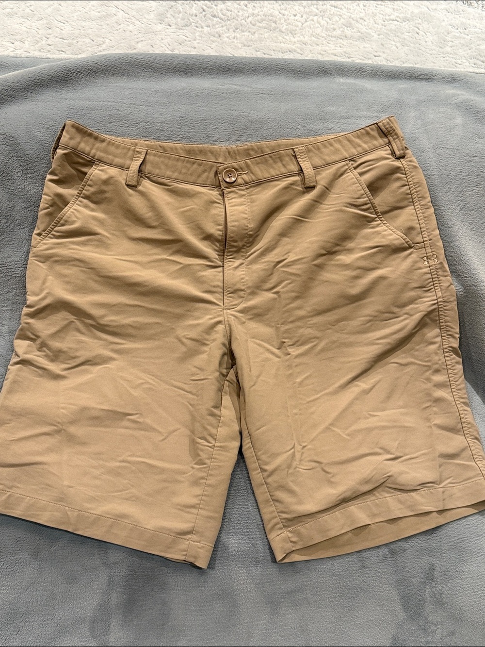 Under Armour Men's Khaki Performance Flat Front Shorts